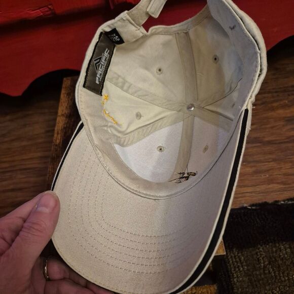 Bald is Beautiful Baseball Cap Pacific Headwear Petersburg Alaska Tan Hat EUC - Picture 5 of 5